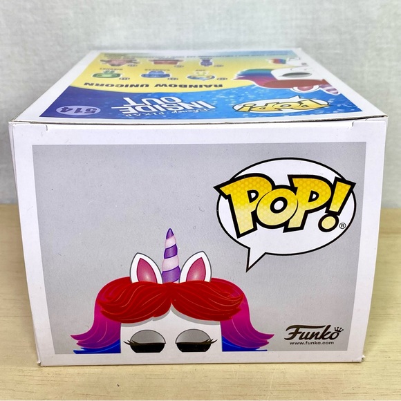Funko Pop Inside Out Rainbow Unicorn Disney Parks Exclusive 514 Pixar Vaulted - Picture 9 of 10